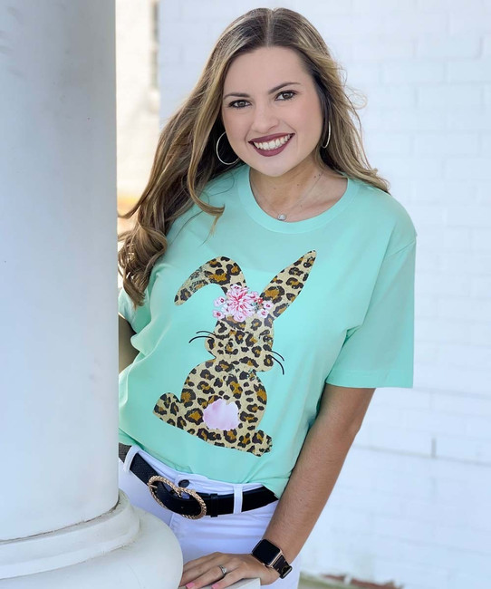 leopard bunny shirt