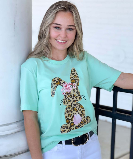 leopard print bunny shirt