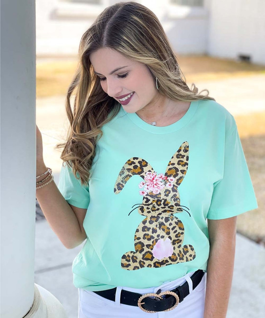 Leopard Easter Bunny Shirt