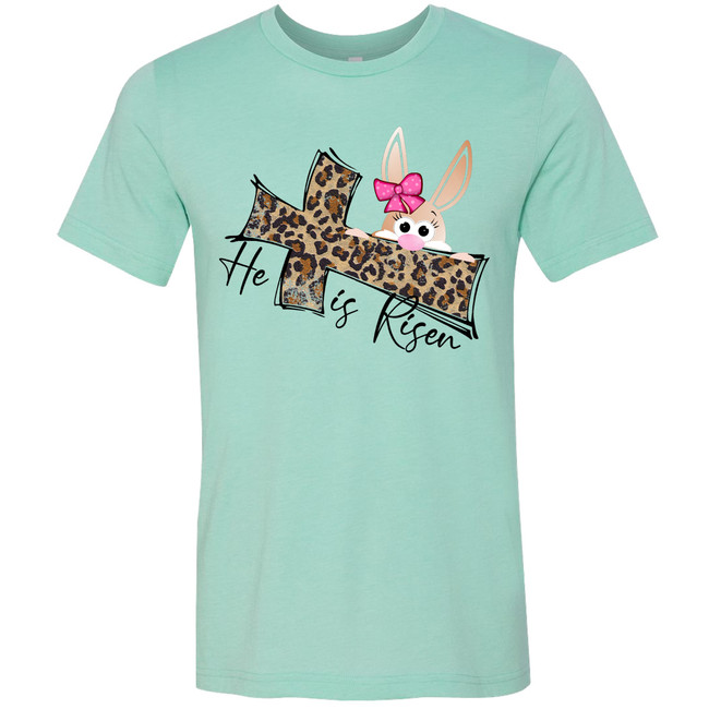leopard cross shirt