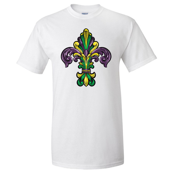 Mardi Gras Fleur De Lis Graphic Tee