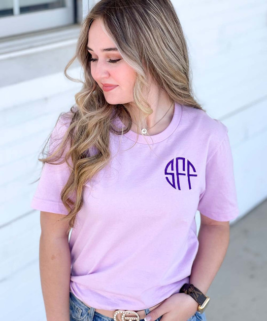 Monogrammed Bella Canvas Tee