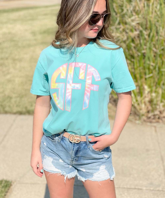 Born to Be Sassy Monogrammed Comfort Colors T-Shirt