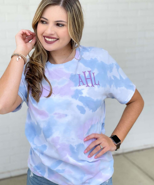 Printed Monogram Tie-Dye Denim Shirt - Ready to Wear