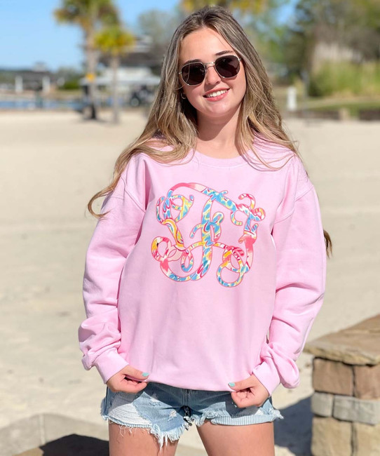 Lilly Monogram Sweatshirt - Choose Own Pattern Your