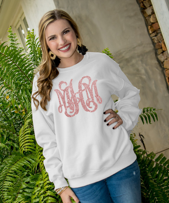 Born to Be Sassy Lilly Monogram Sweatshirt