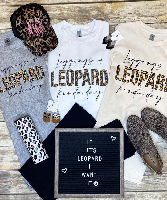 Leggings And Leopard Kinda Day Shirt