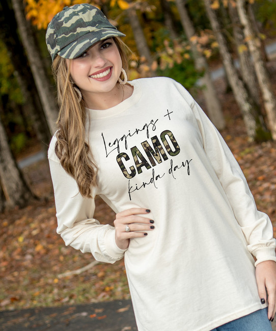 Leggings And Camo Kinda Day Shirt