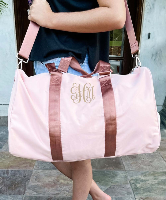 Monogrammed weekender 2025 travel bag