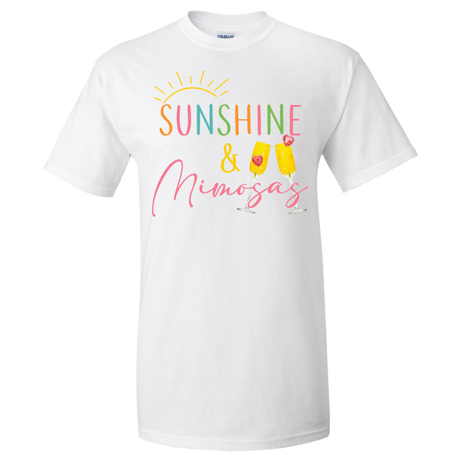 Sunshine And Mimosas Graphic Tee Shirt