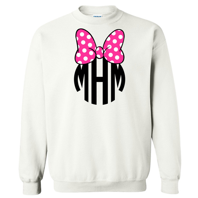 Monogrammed Bow Graphic Tee Shirt