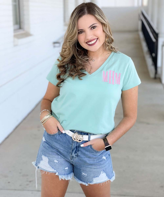 Monogrammed Essential V-Neck T-Shirt