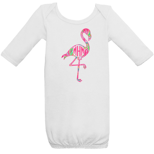 Monogrammed Infant Lilly Flamingo Graphic Shirt