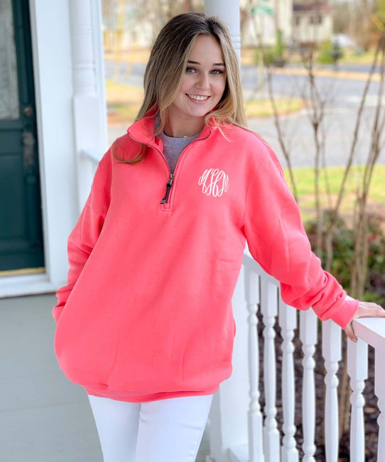 Monogrammed 1 4 Zip Sweatshirt Pullover