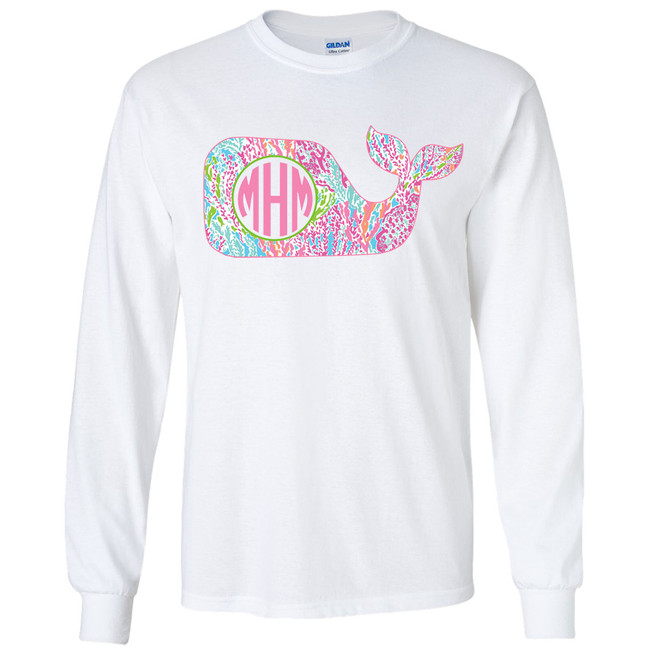 Monogrammed Lilly Whale Graphic Shirt