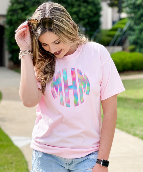 Unicorn Monogram Comfort Colors Shirt