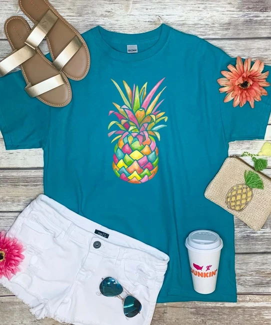 Rainbow Pineapple Shirt
