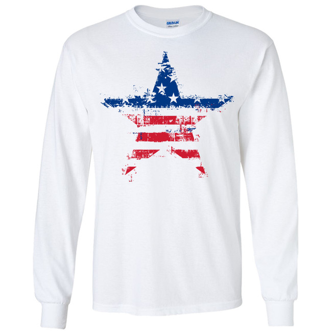 Distressed Patriotic Star Shirt