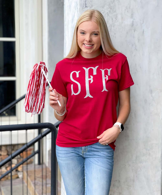 Born to Be Sassy Full Monogram Short Sleeve T-Shirt