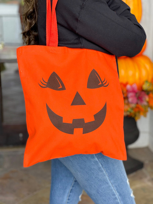 Glitter Pumpkin Bag | Halloween – Fun Services Colorado