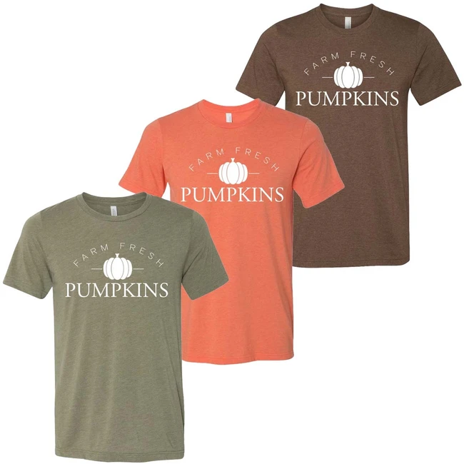 Farm Fresh Pumpkins Bella Canvas Tee