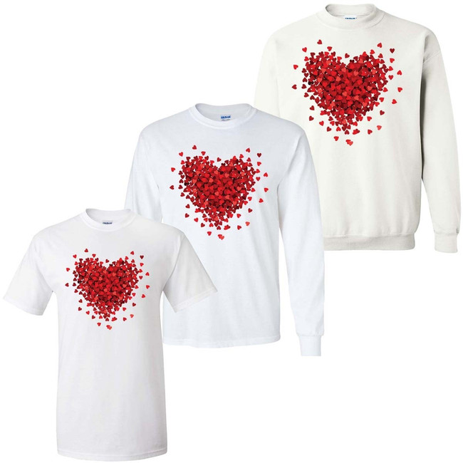 3D Heart Graphic Shirt