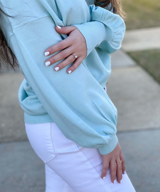 Oh So Comfy Mid Weight Sweater - Mint