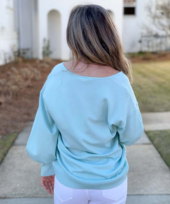 Oh So Comfy Mid Weight Sweater - Mint