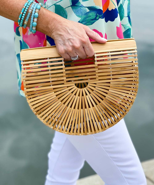 Handmade Bamboo Clutch