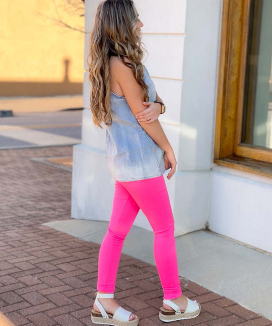 Pink Womens Jeggings - Buy Pink Womens Jeggings Online at Best