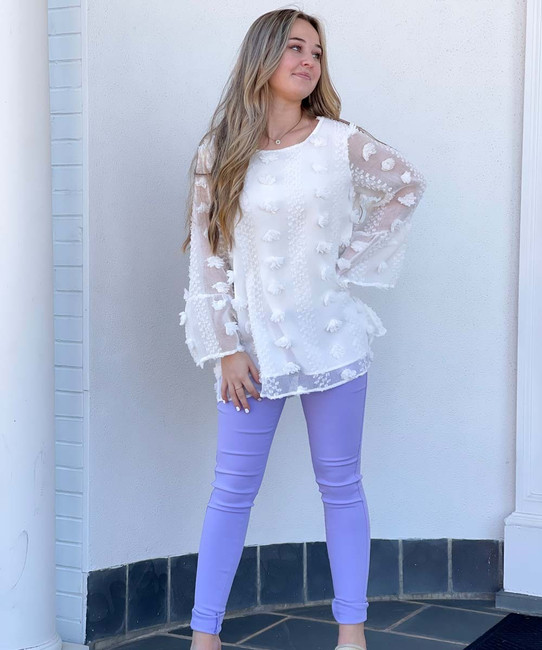 Color Jeggings-Mauve