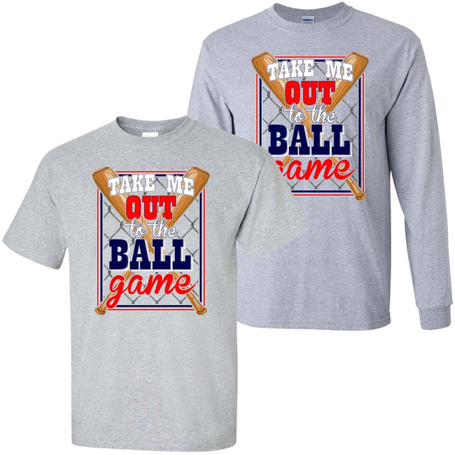 Take Me Out To The Ball Game Graphic Shirt - Sport Grey