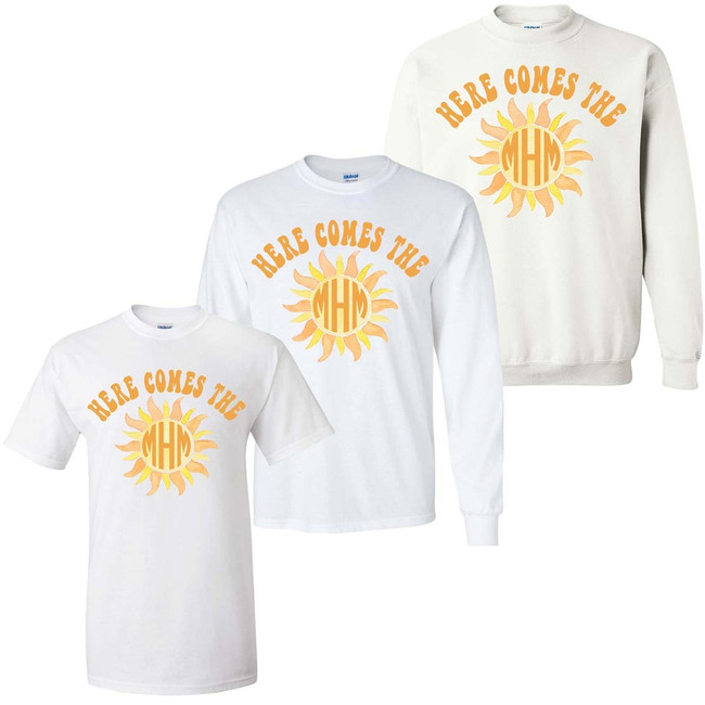 Monogrammed Here Comes The Sun Graphic Shirt