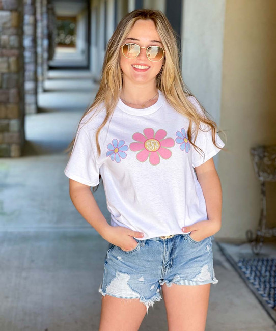 Daisy Monogram Graphic Shirt