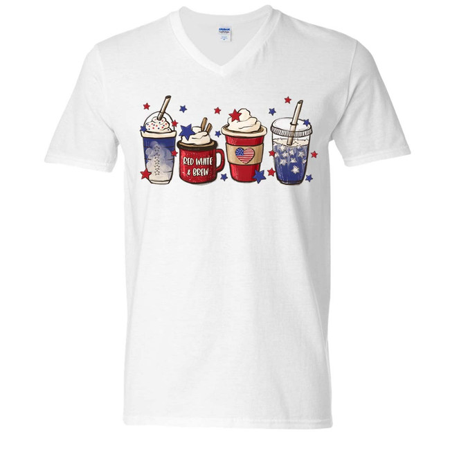 Patriotic Coffee Graphic Shirt