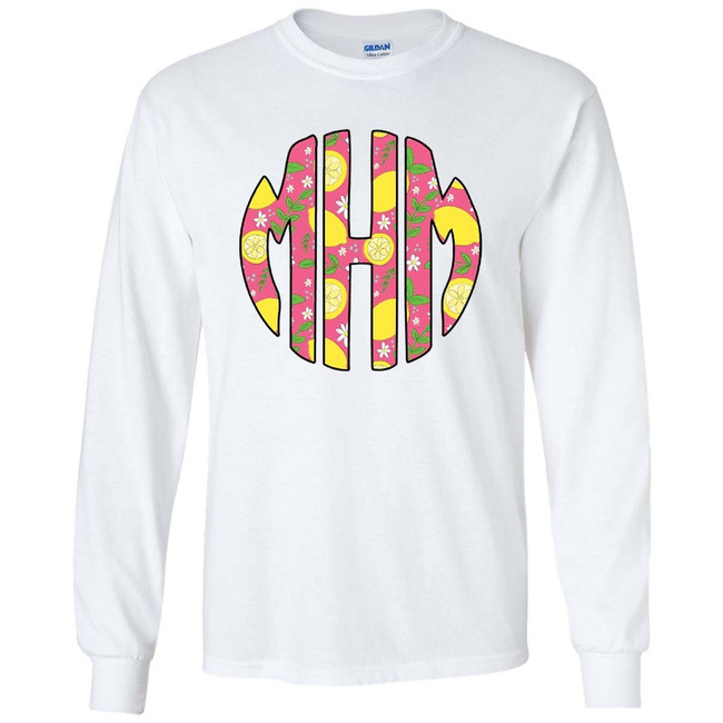 Monogrammed Lemon Graphic Shirt