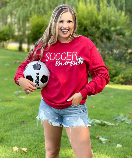 Monogrammed Soccer Mom Graphic Tee Shirt