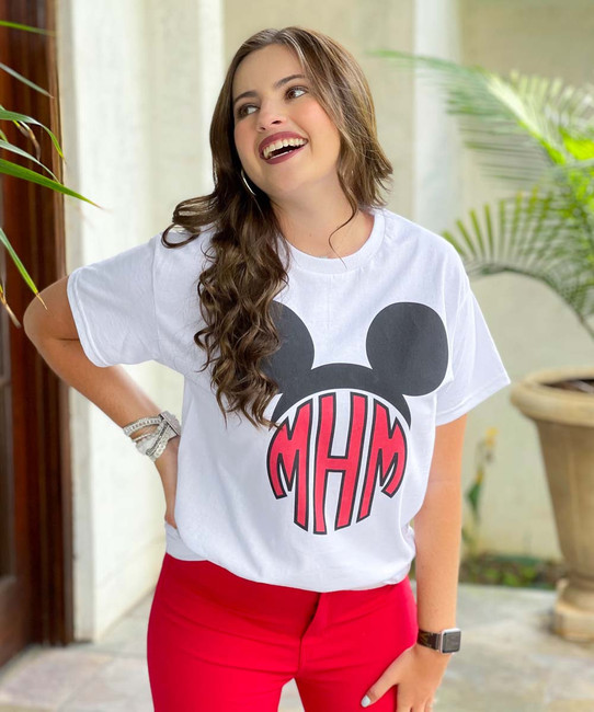 Monogrammed Mouse Ears Graphic Shirt