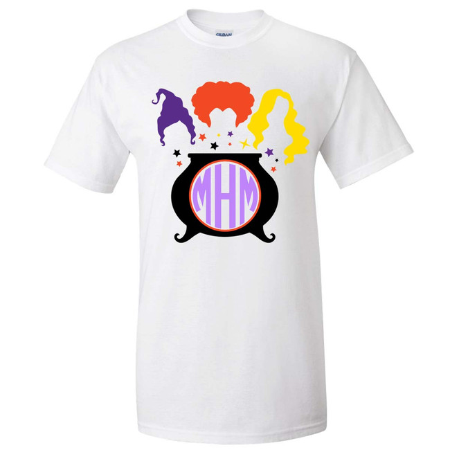 Monogrammed Hocus Pocus Graphic Tee Shirt