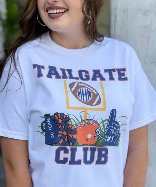 Customized Tailgate Club Football Graphic Shirt