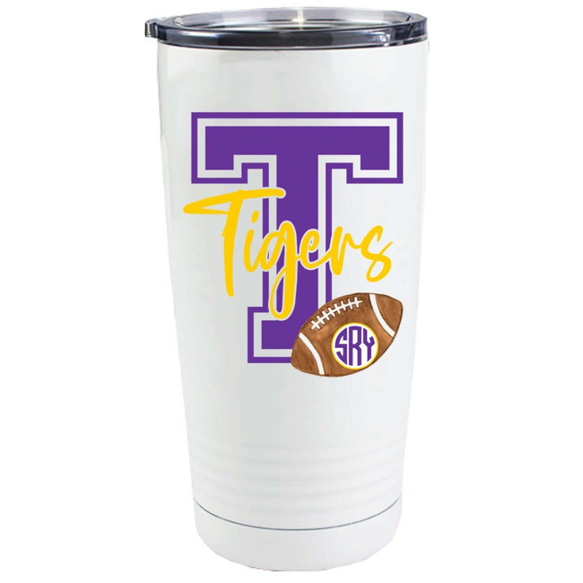 Customizable Football Team Stainless Steel Tumbler