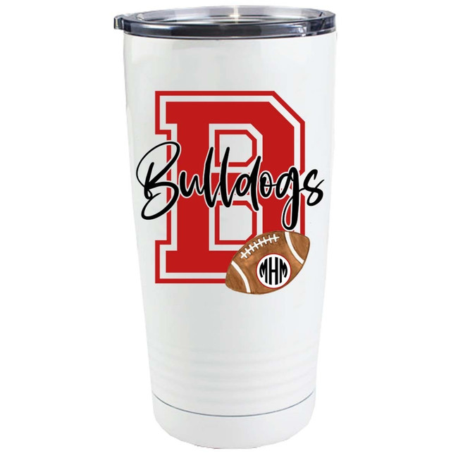 Customizable Football Team Stainless Steel Tumbler