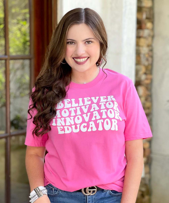 Believer Motivator Innovator Educator Bella Canvas Tee