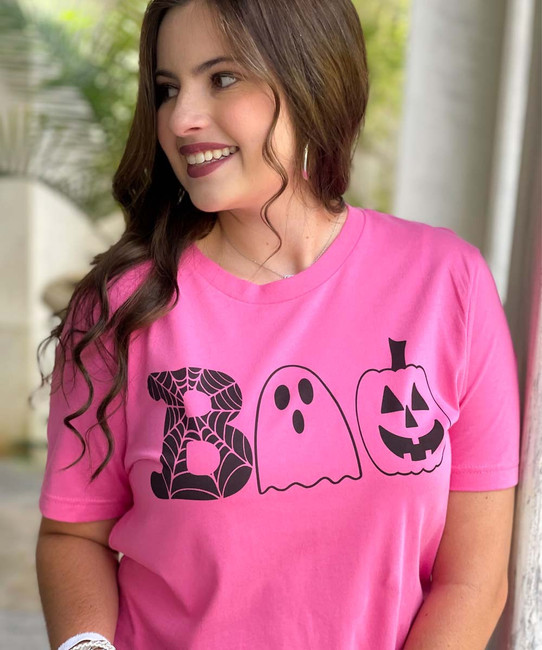 Boo Halloween Bella Canvas Tee