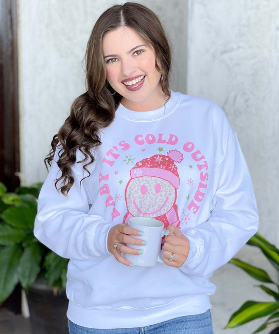 Baby Its Cold Outside Smiley Graphic Shirt