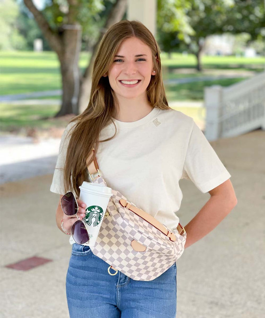 Mini Collar Monogrammed Bella Canvas Tee