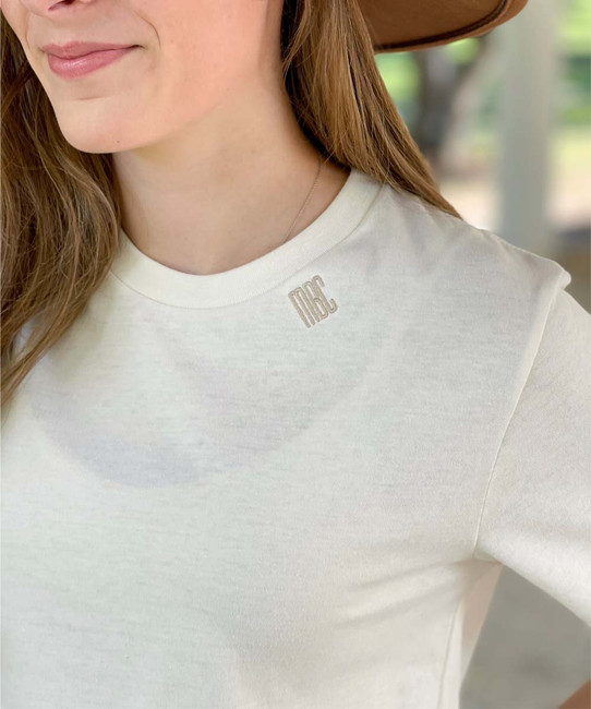 Mini Collar Monogrammed Bella Canvas Tee