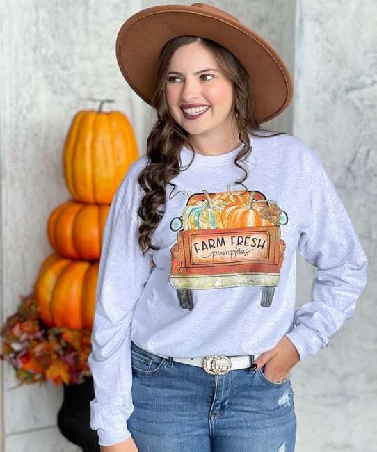 Farm Fresh Pumpkins Truck Tee Shirt