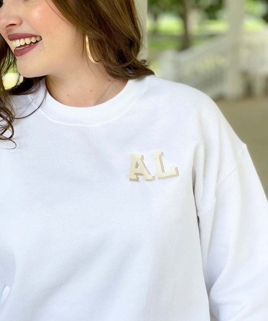 Monogram Sweatshirt, white