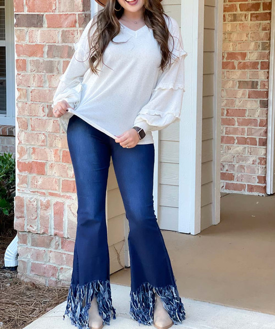 FELIM フェリム　HW BELL BOTTOM DENIM / BLU 51e6XHMU2EL._UY350_.jpg